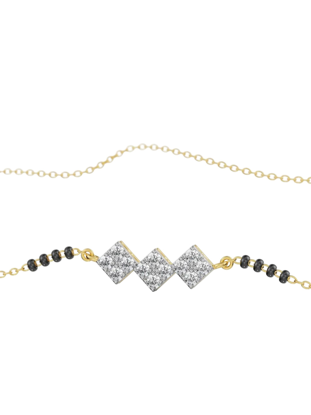 Emori Reet Lab Diamond in 14KT Gold Mangalsutra