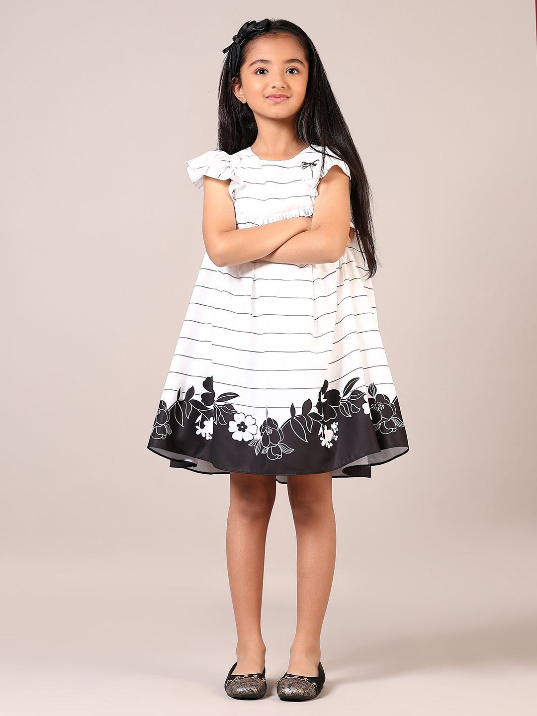 V-Mart A-Line Floral Print  Dress