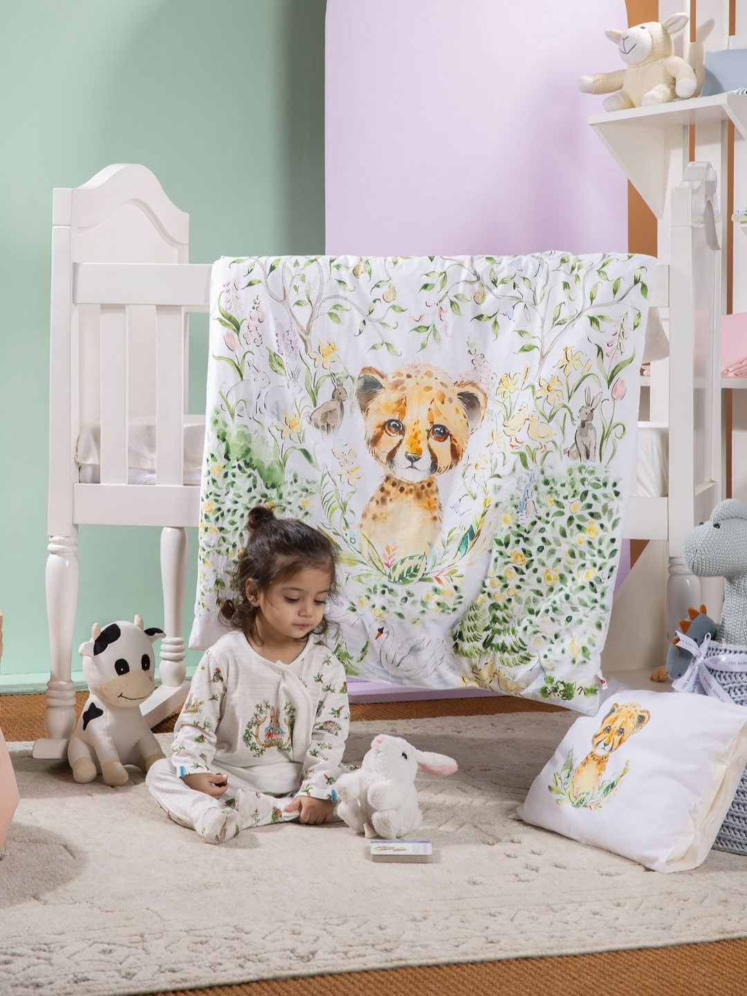 THE BABY TRUNK Multi Printed 210 GSM Egyptian Cotton AC Room Kids Comforter