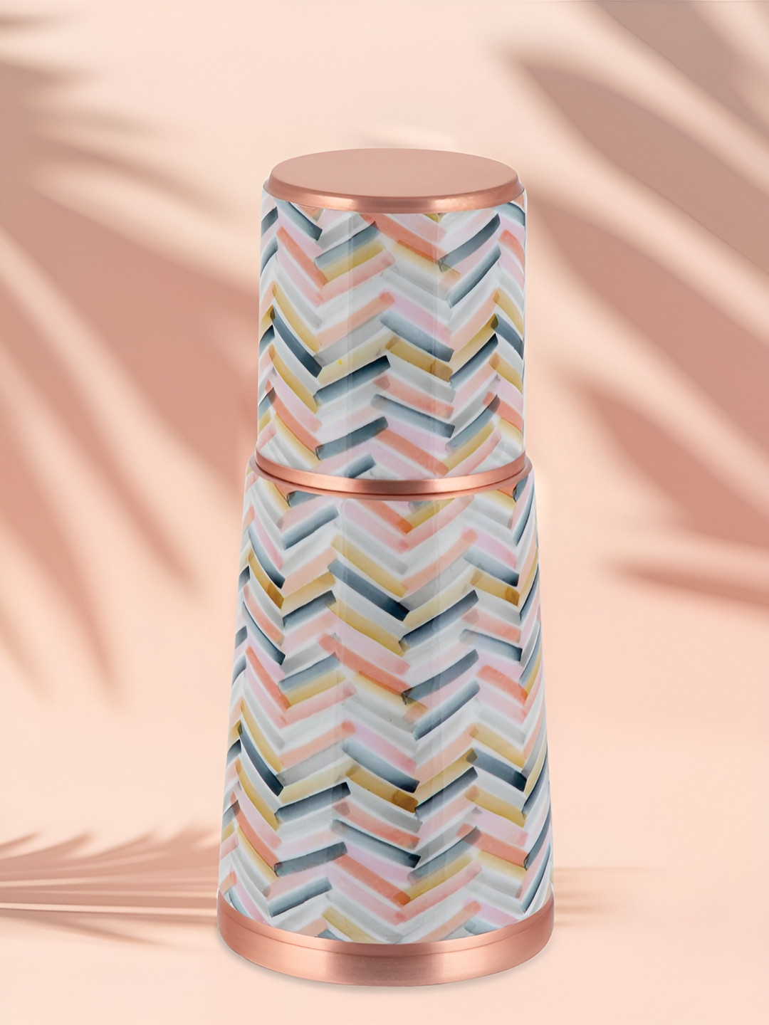 BOROSIL Skylar Abstract Copper Spill Proof Water Bottle - 950ml