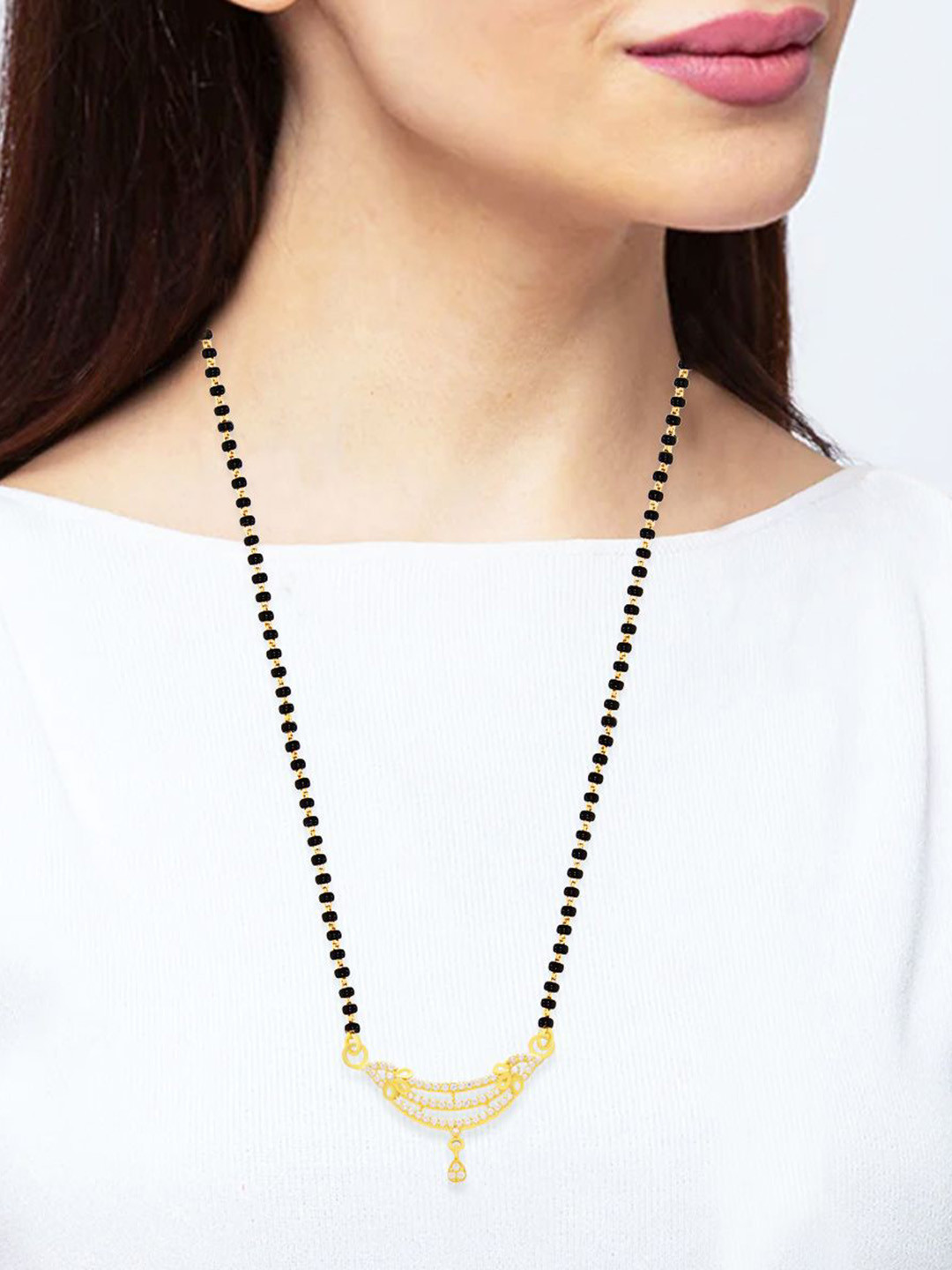 WHP JEWELLERS Women 22 Kt Gold Mangalsutra Pendant -2.0 g