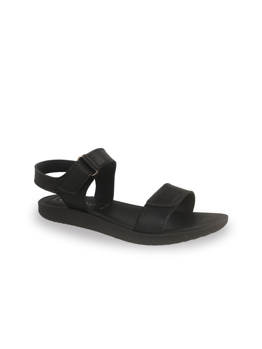 Aeroblu Women Synthetic Sandal With Velcro Strap And Open Toe Design Flats