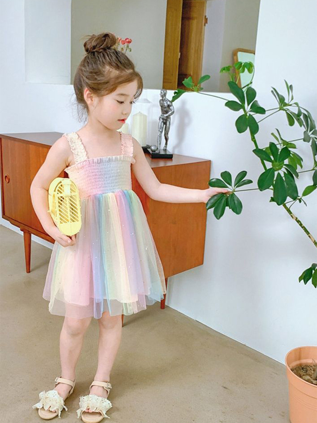 LULU & SKY Girl Striped A-Line Dress