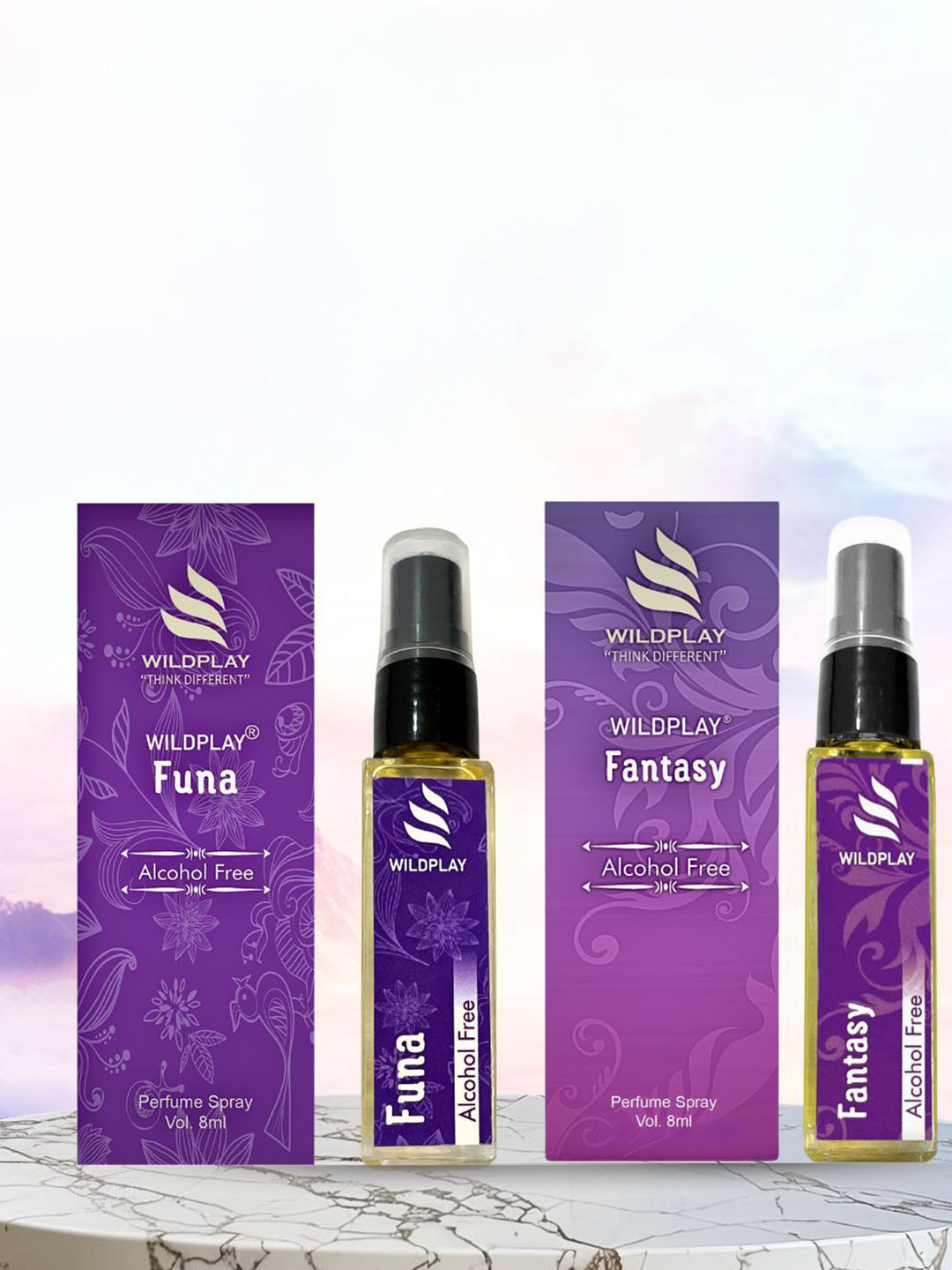 WILDPLAY Set Of 2 Fantasy & Funa Alcohol Free Perfume - 8 ml Each