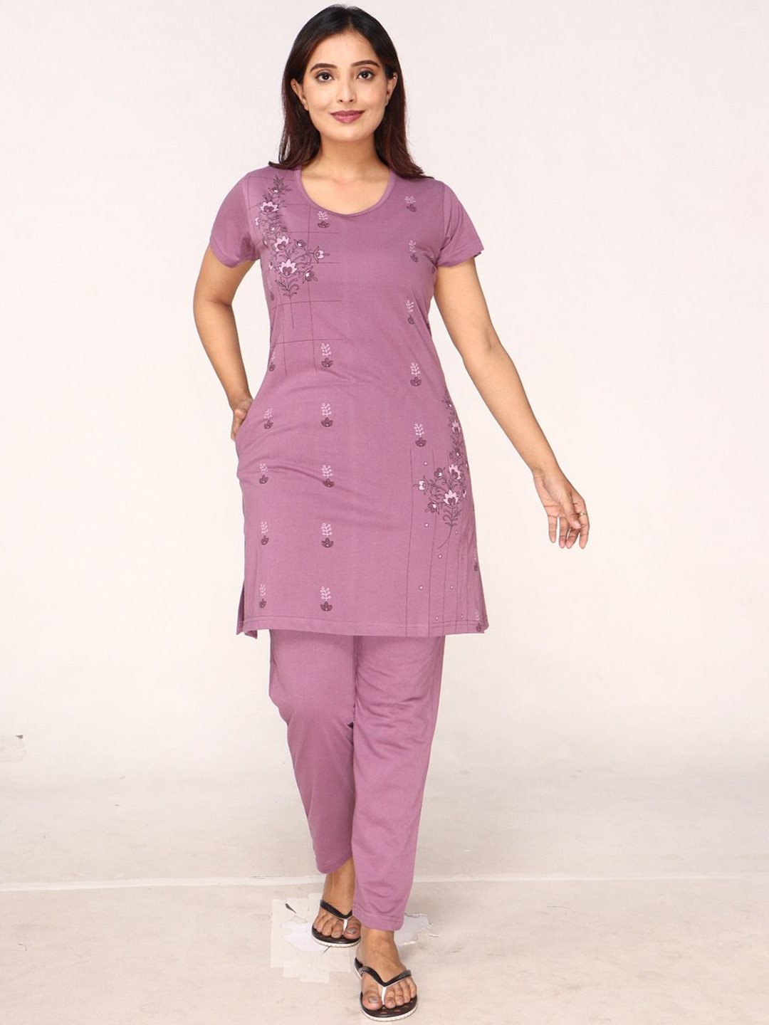 CLINT Women Printed Night suit