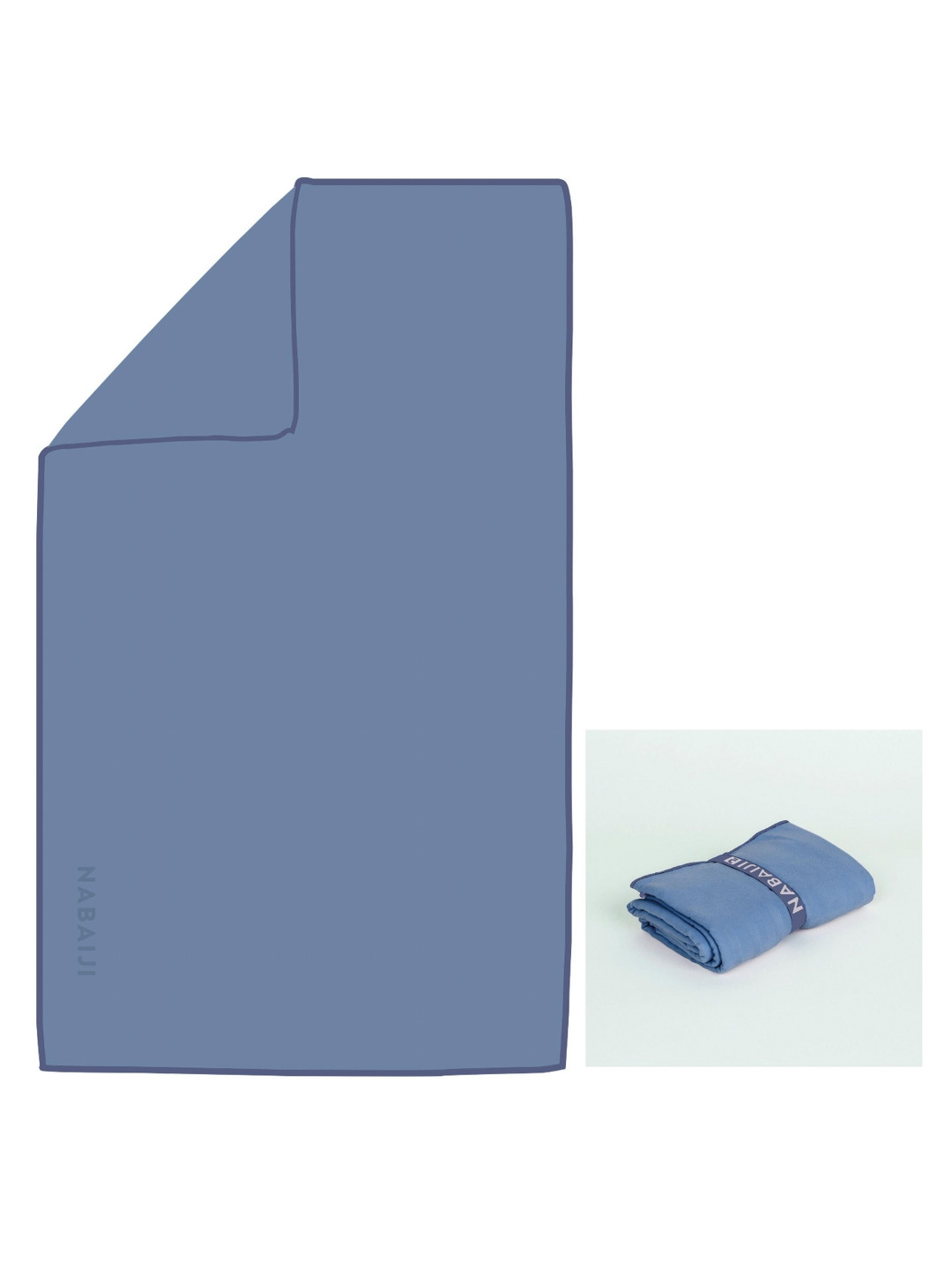 Decathlon Nabaiji Denim Blue Soft Microfiber Quick Dry Towel (80x130 cm)