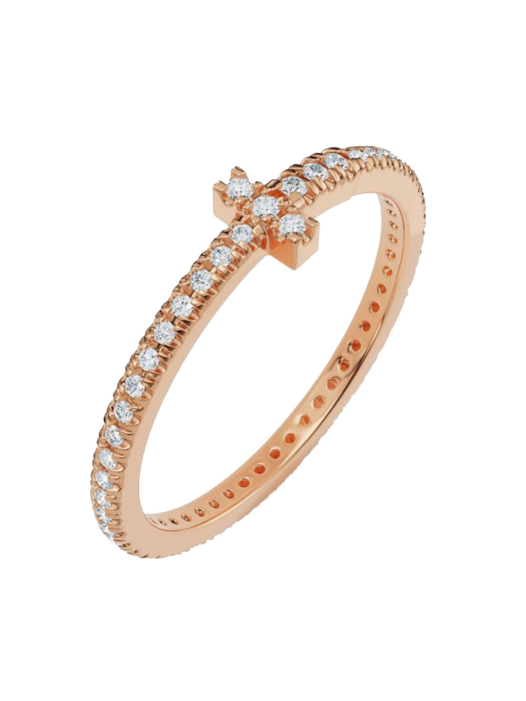 Emori Sleek Narrow Lab Diamond in 14KT Gold Band