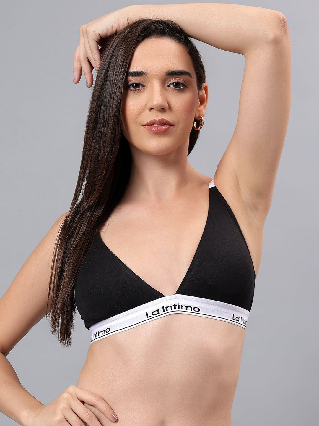La Intimo Women Medium Coverage Lightly Padded Plunge Bra