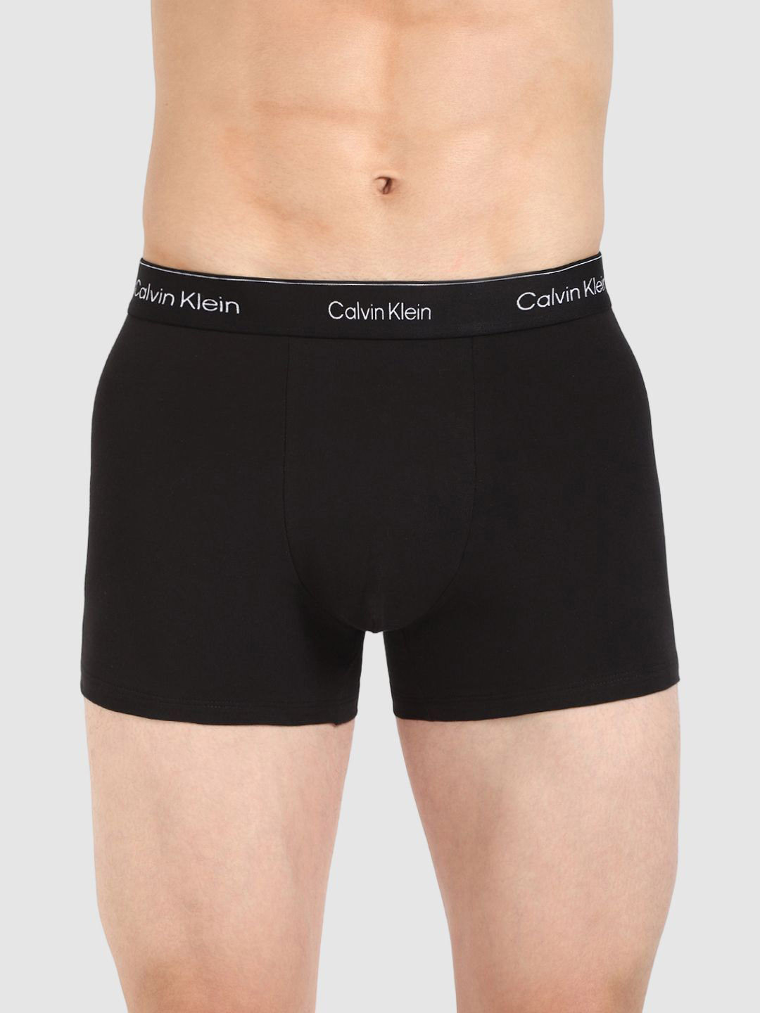 Calvin Klein Underwear Mid-Rise Short Trunk NB4286002-BLACK W/ DTM WB