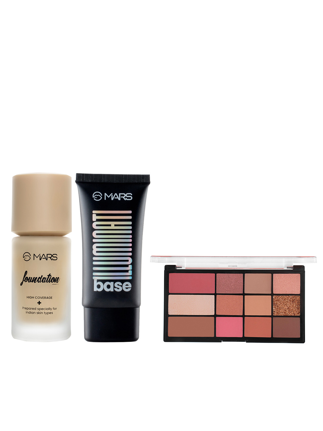 MARS Set Of Makeup Palette, Makeup Base Primer & Foundation