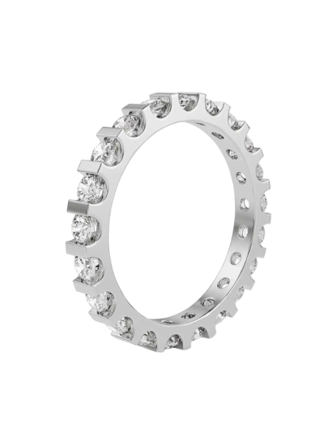 Emori Lab Diamond Cluster Band in 18KT Gold