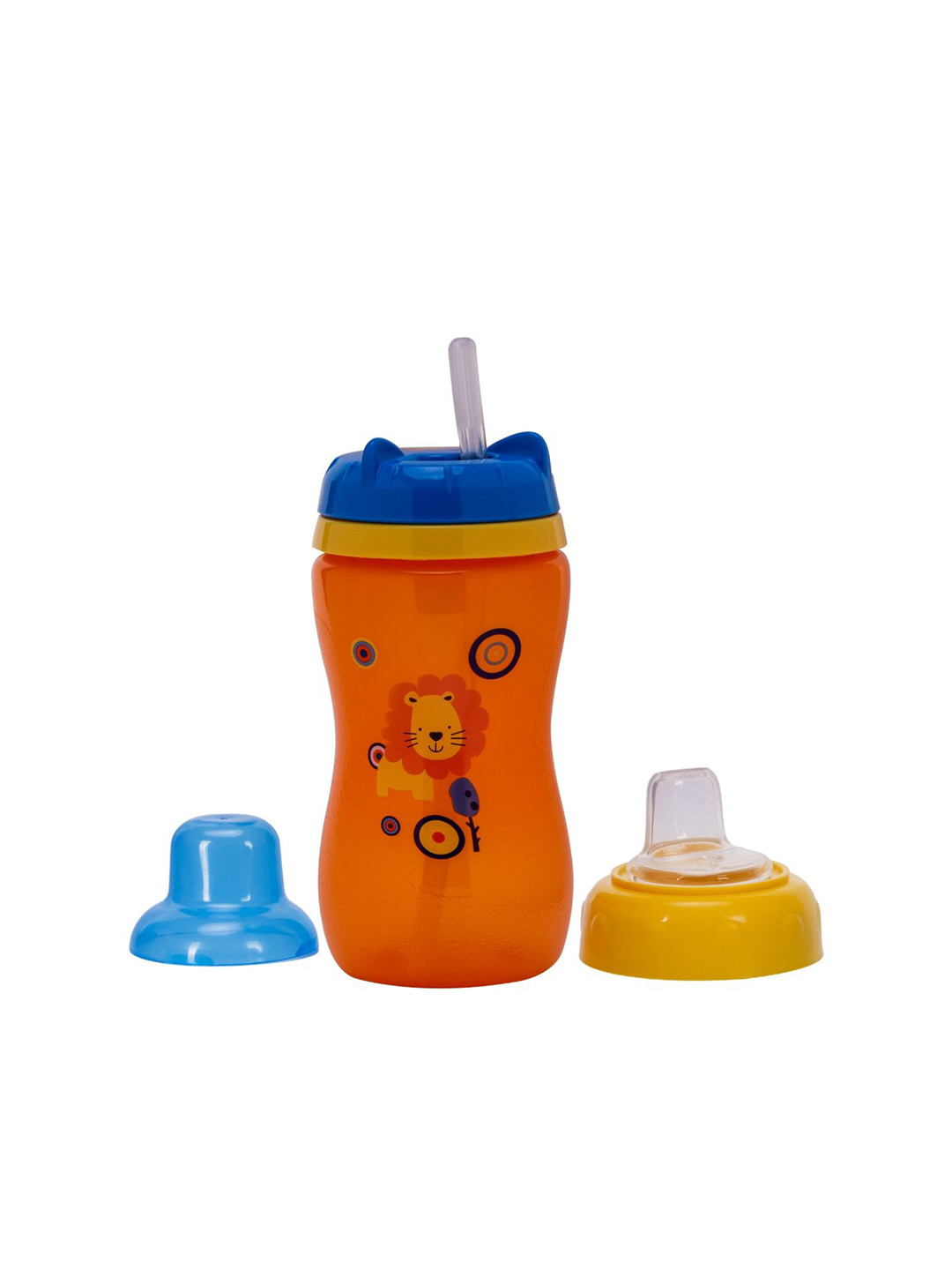 Adore Kids Orange 2 in 1 Spout n Straw Sipper with Hood - 270ml