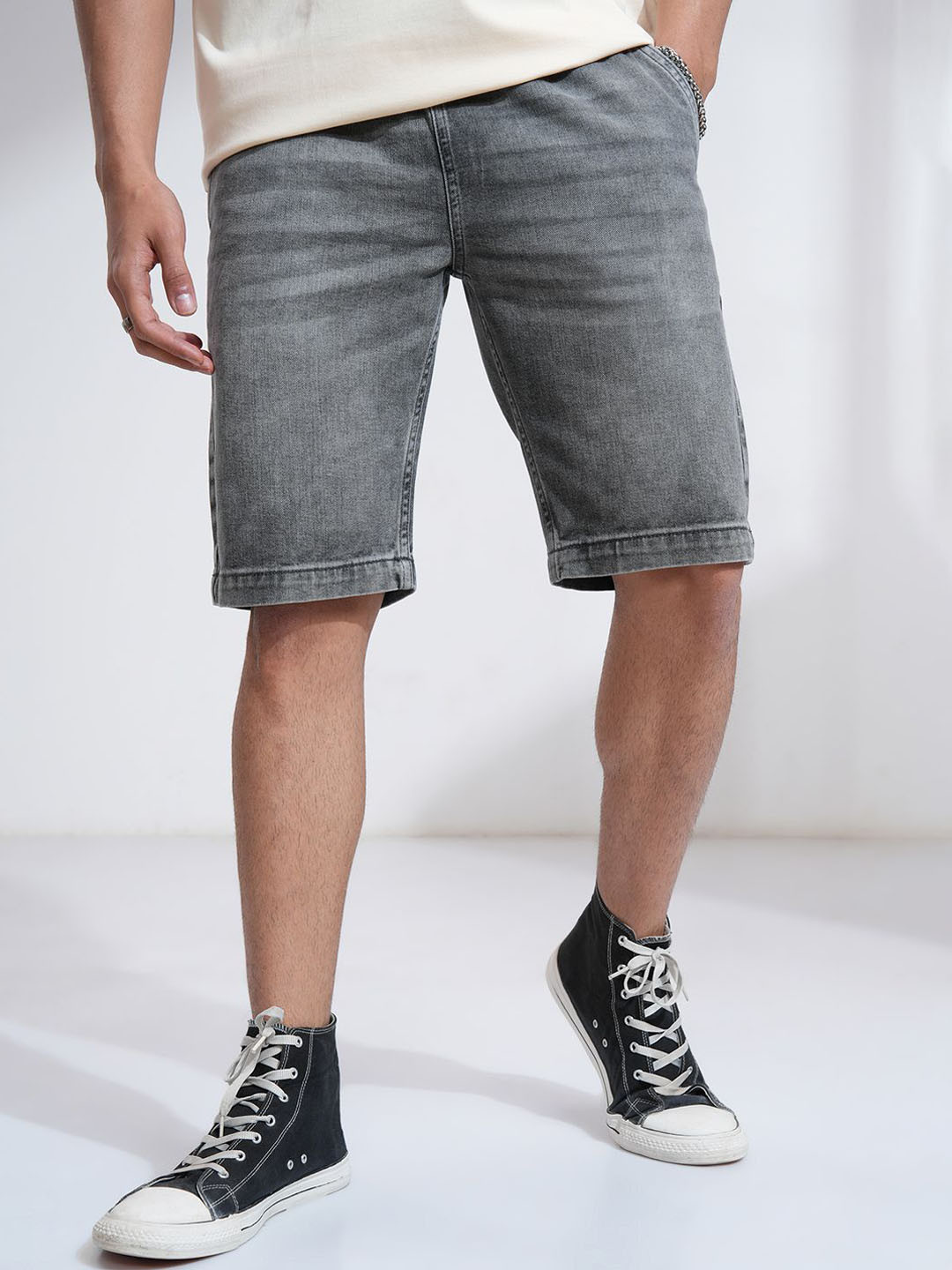 HIGHLANDER Men Mid Rise Jogger Fit Shorts