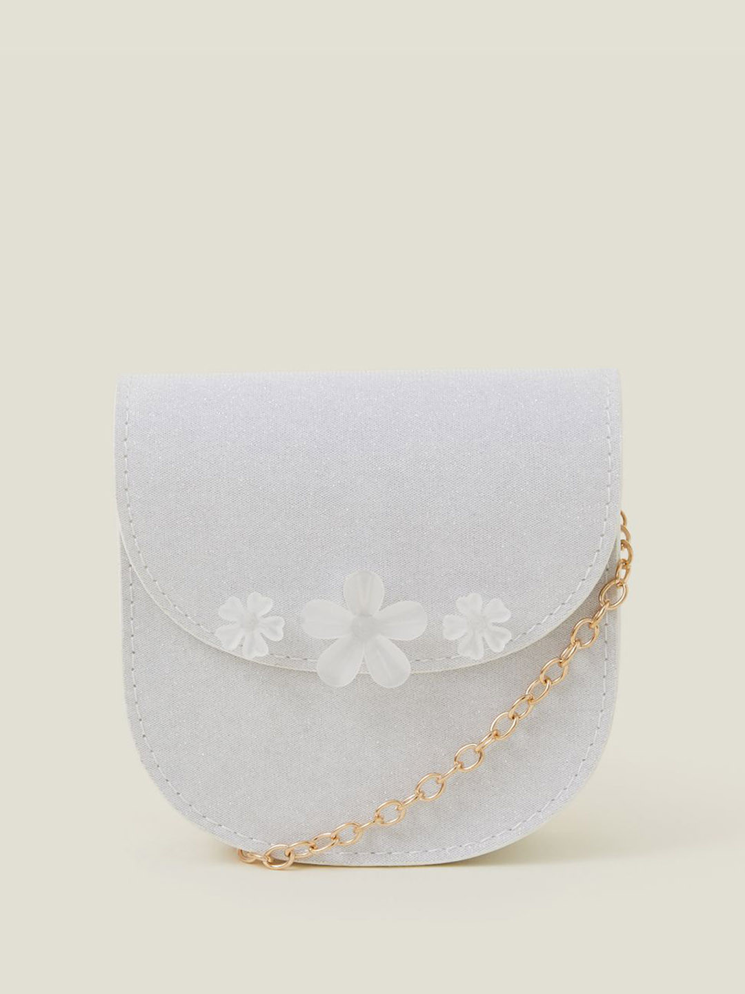 Accessorize Girls Gem Flower Mini Textured Crossbody Sling Bag