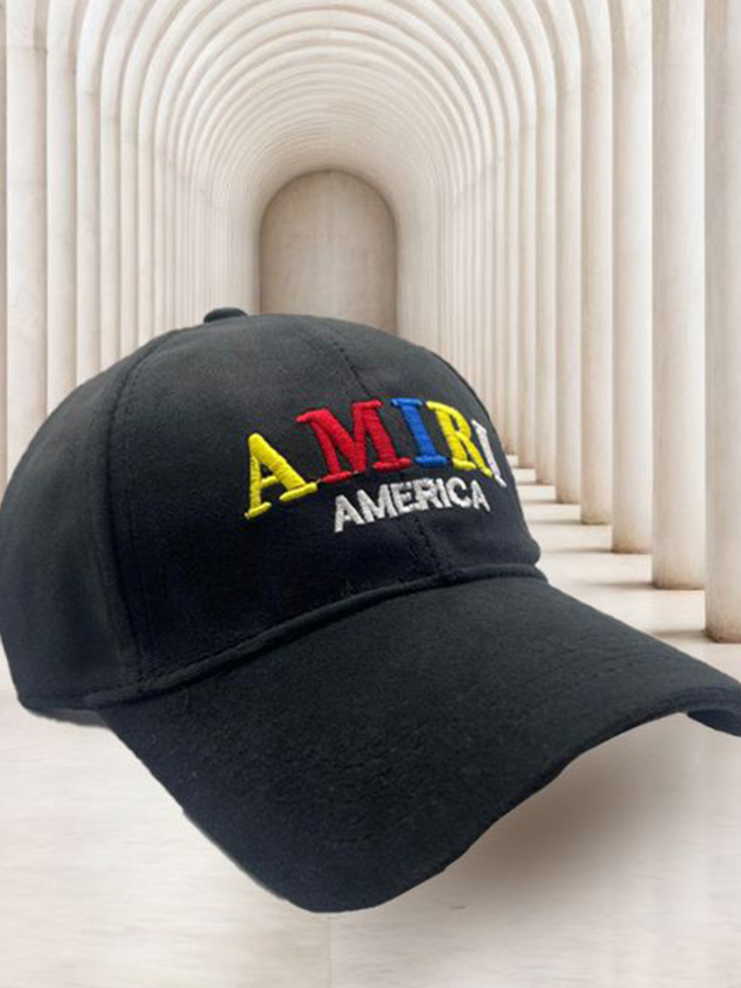 ALAMOS Men Embroidered Velvet Baseball Cap