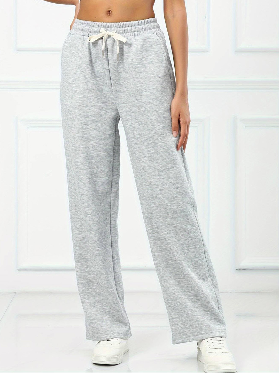 dockstreet Women Pure Cotton Relaxed-Fit Track Pants