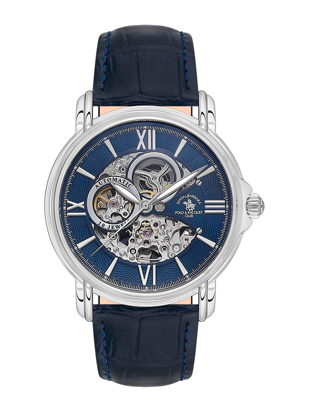 SANTA BARBARA POLO & RACQUET CLUB Men Dial & Leather Straps Analogue Watch SB.8.10002-4