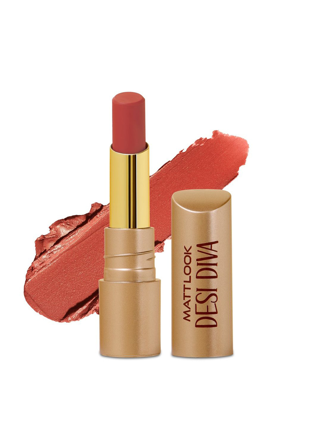 MATTLOOK Desi Diva HD Matte Lipstick Enriched With Hyaluronic Acid- 3.8 g-Sunset Nude-23