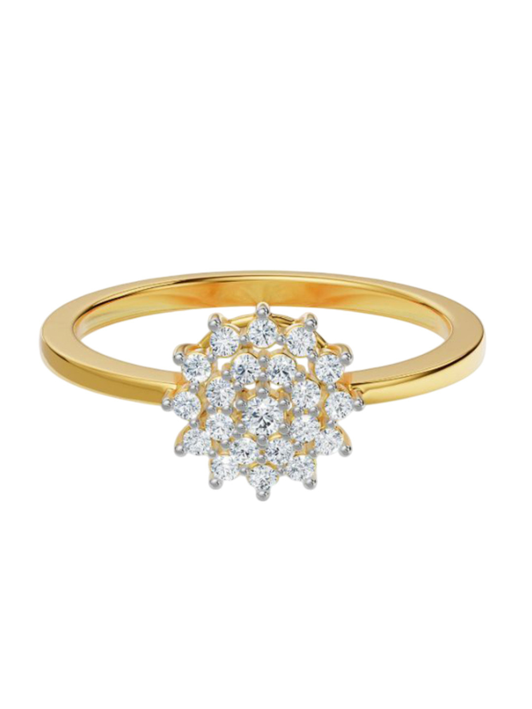 Emori Sunrise Lab Diamond Ring in 18KT Gold