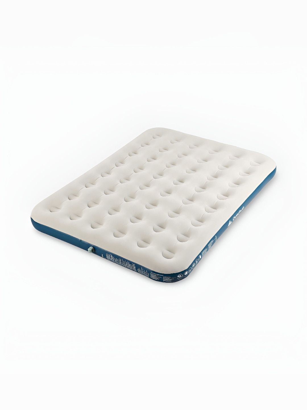 Decathlon QUECHUA - White & Green Air Basic Inflatable Camping Mattress