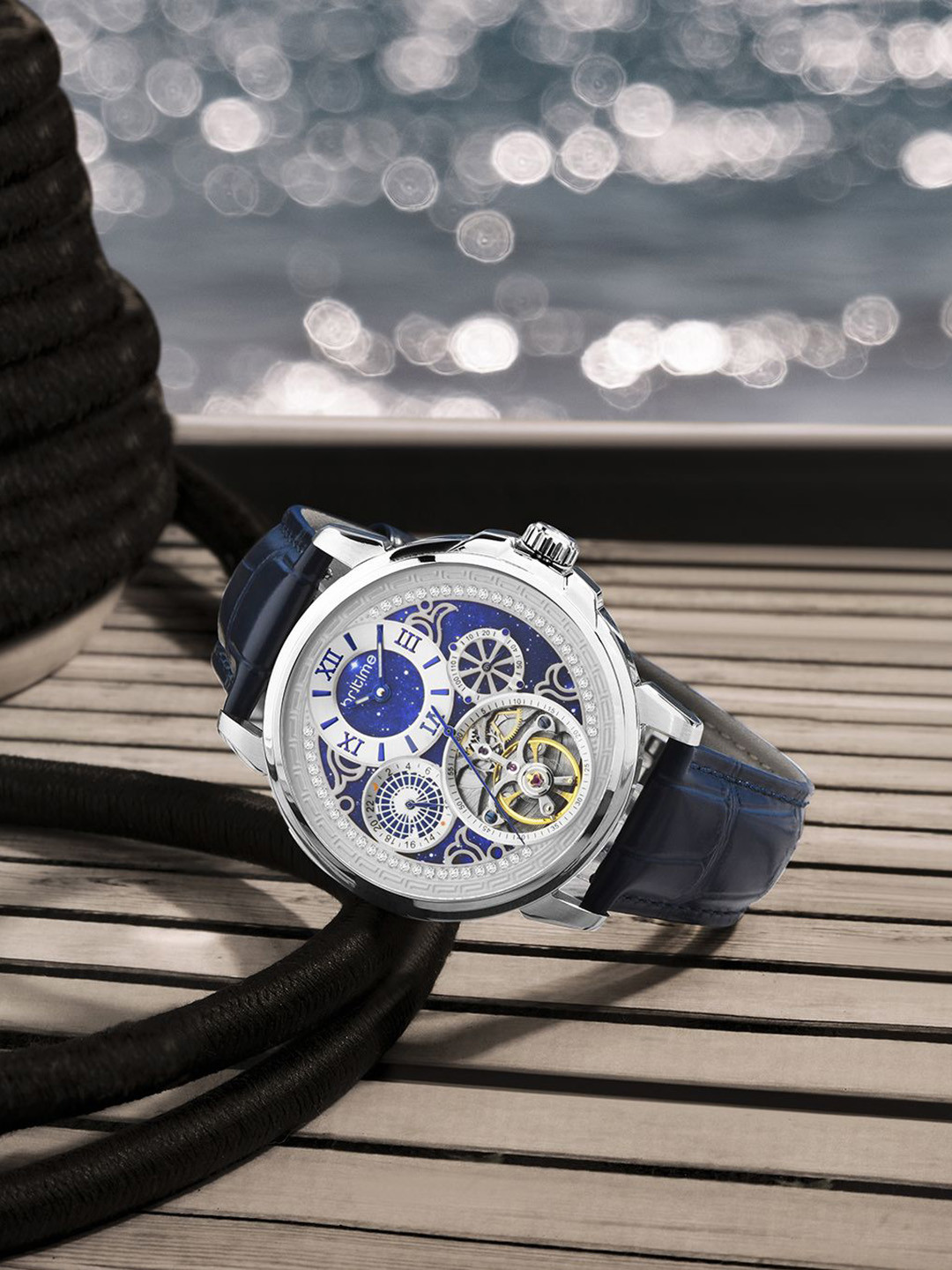 Britime Aquatica Men Embellished Automatic Motion Powered Watch 274-L10507