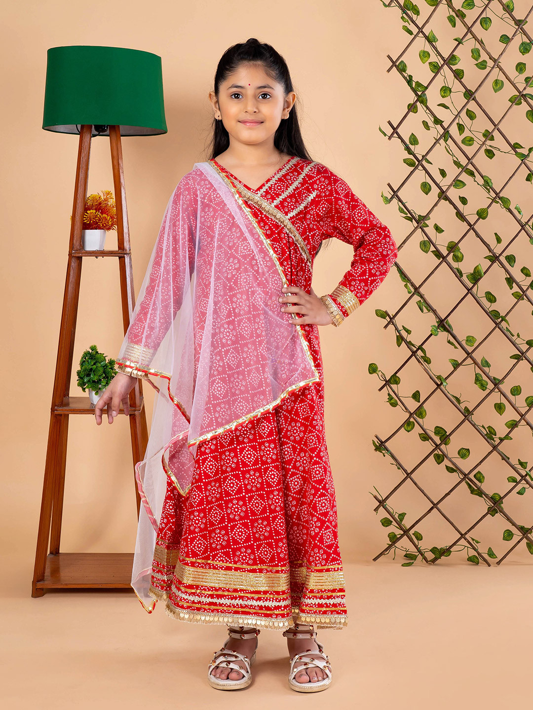 BEBE UNICORN Ethnic Motifs Print A-Line Maxi Dress