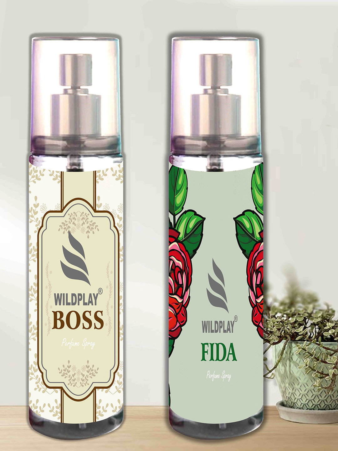 WILDPLAY Set of 2 Fida & Boss Alcohol Free Perfume - 50 ml Each