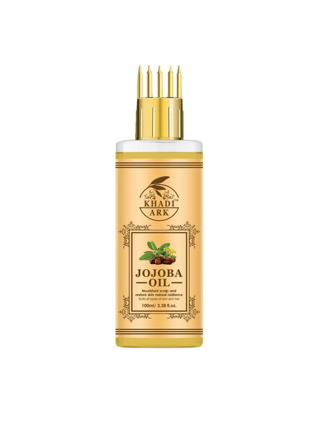 Khadi Ark Jojoba Oil For Skin & Hair For Nourished Scalp & Restore Skin Radiance - 100 ml