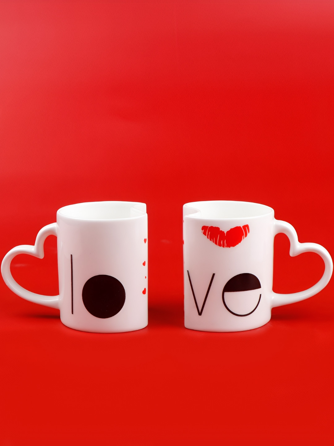 Archies I Still Fall In Love With You White Typography Ceramic Handmade 2 Piece Mugs-330ml