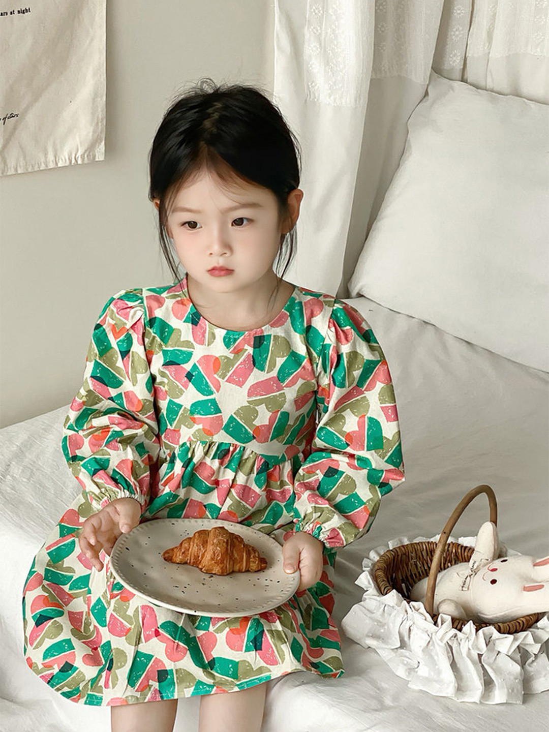 LULU & SKY kids girls A-line Dress Graphic print