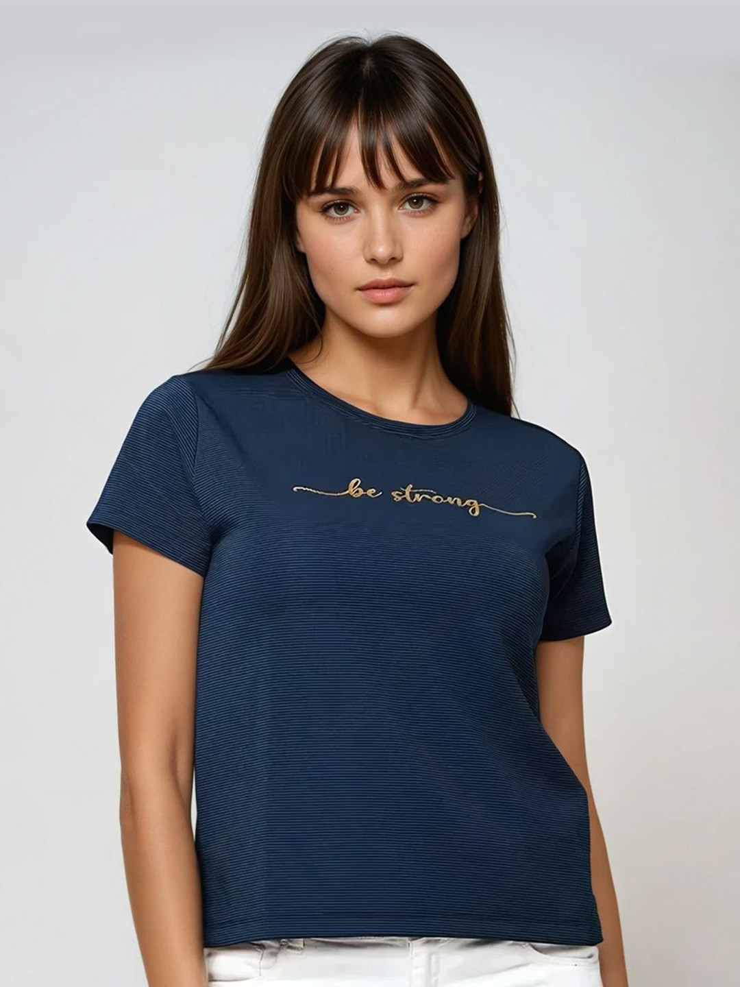 Classy Hangers Women Typography Printed Casual T-shirt