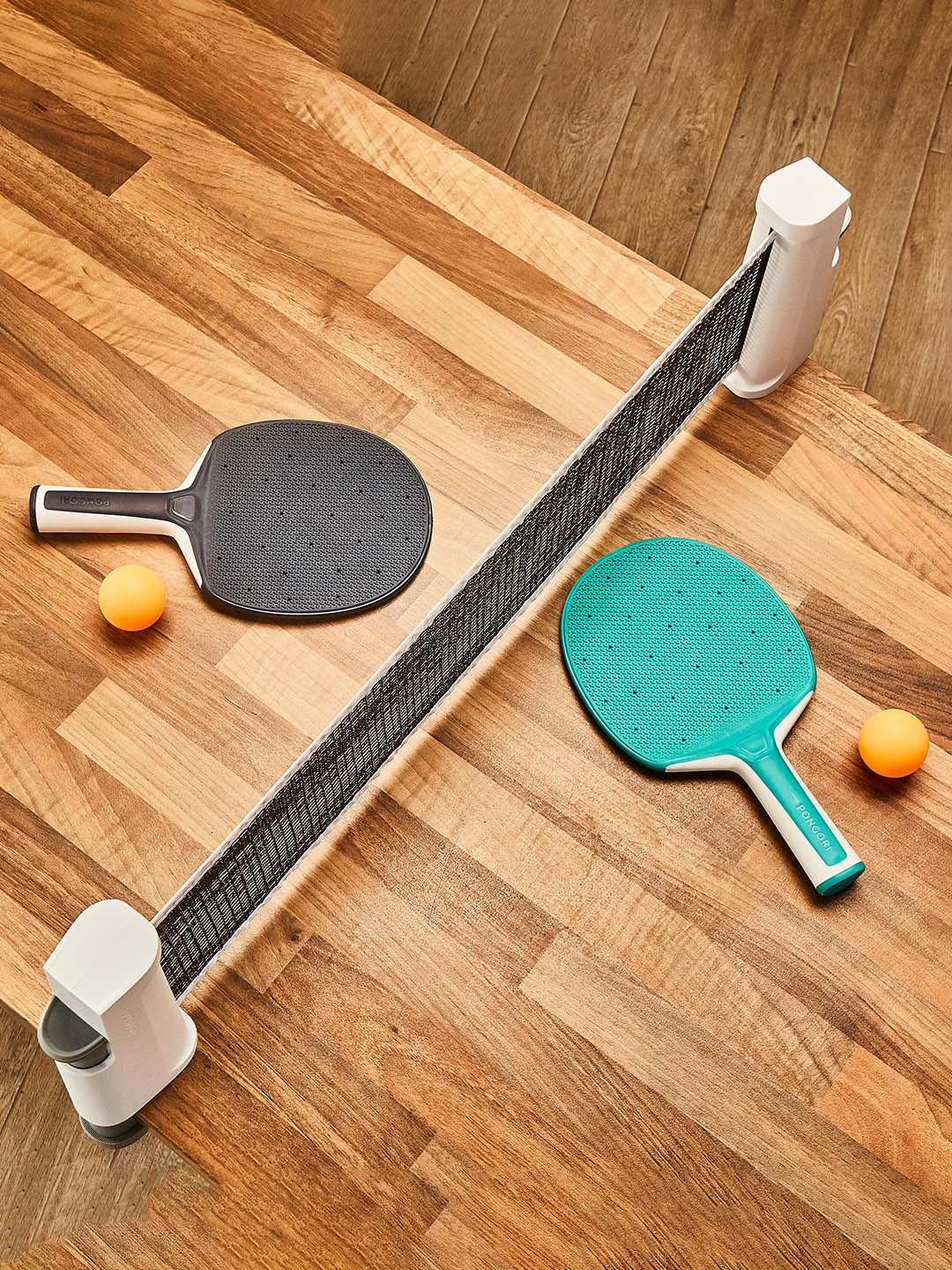 Decathlon PONGORI - 5 Pcs Adjustable Trable Tennis Kit With Rollnet