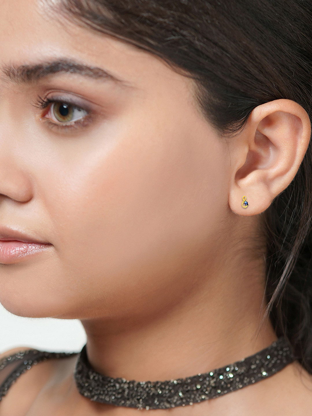 BHIMA 22K BIS Hallmark 916 Purity Yellow Gold Melody Harmony Stud Earring