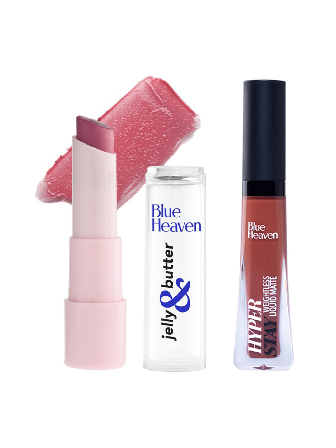 Blue Heaven Set Of Lip Balm With Liquid Lipstick