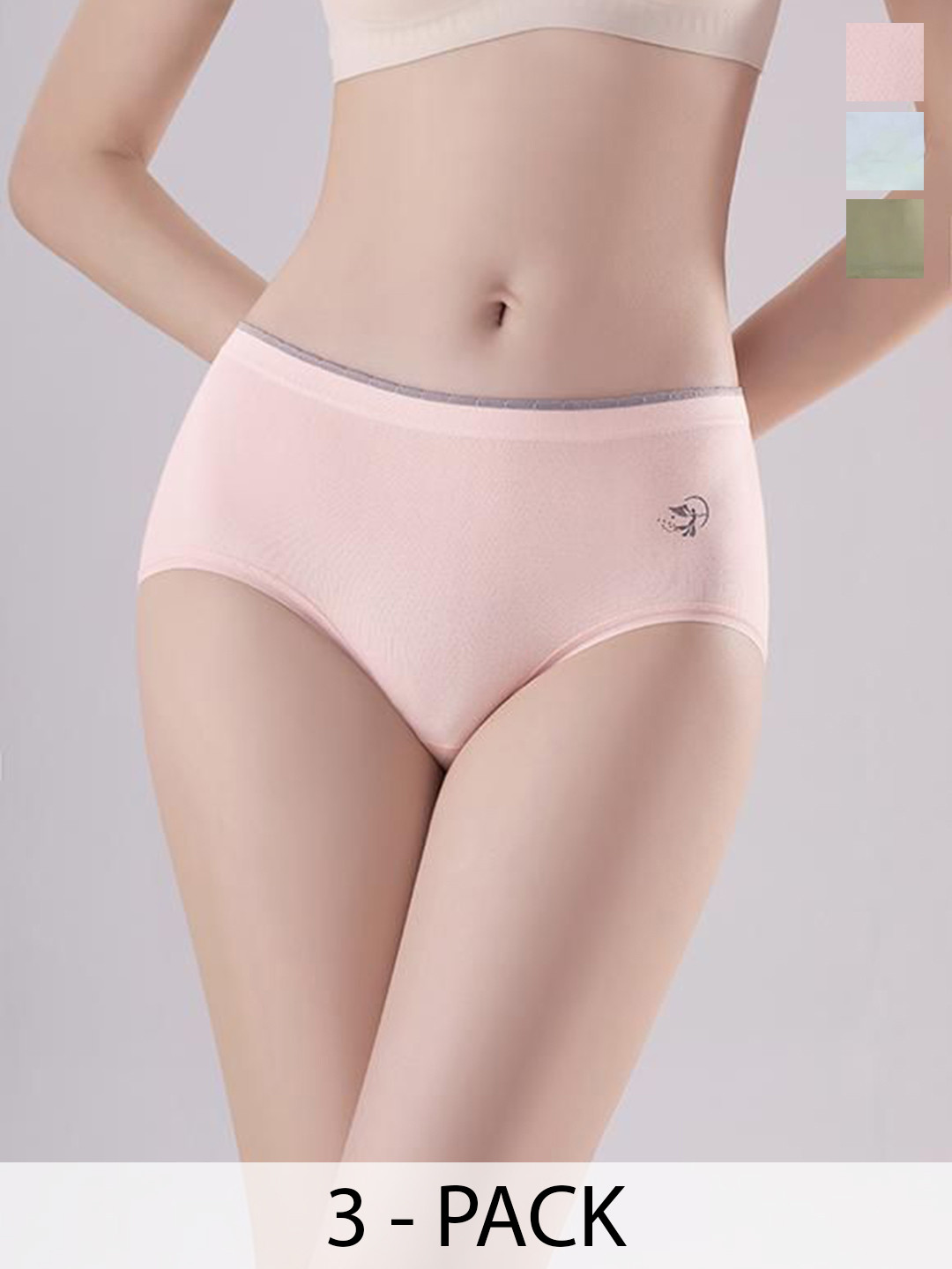 PANTEAZY Pack Of 3 Basic Briefs - KA-313-WP-F-3P