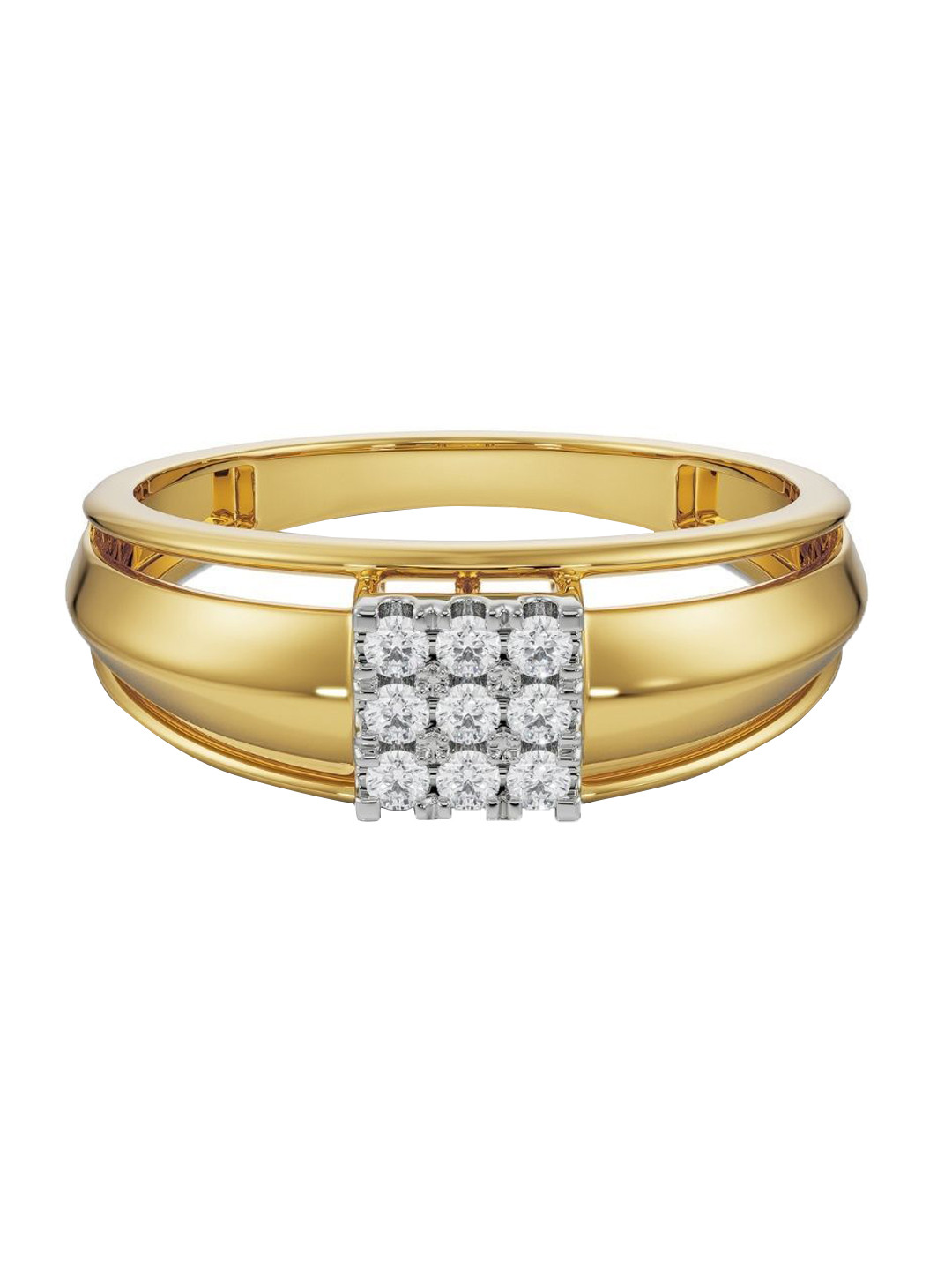 Emori Dainty Lab Diamond Band for Men in 14KT Gold