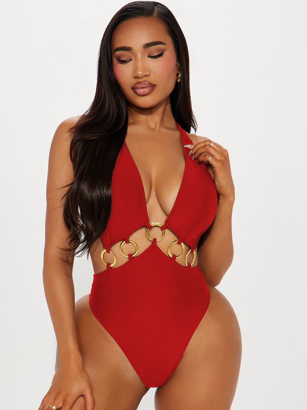 Krelin Women Fling O Ring Cutout Bodysuits