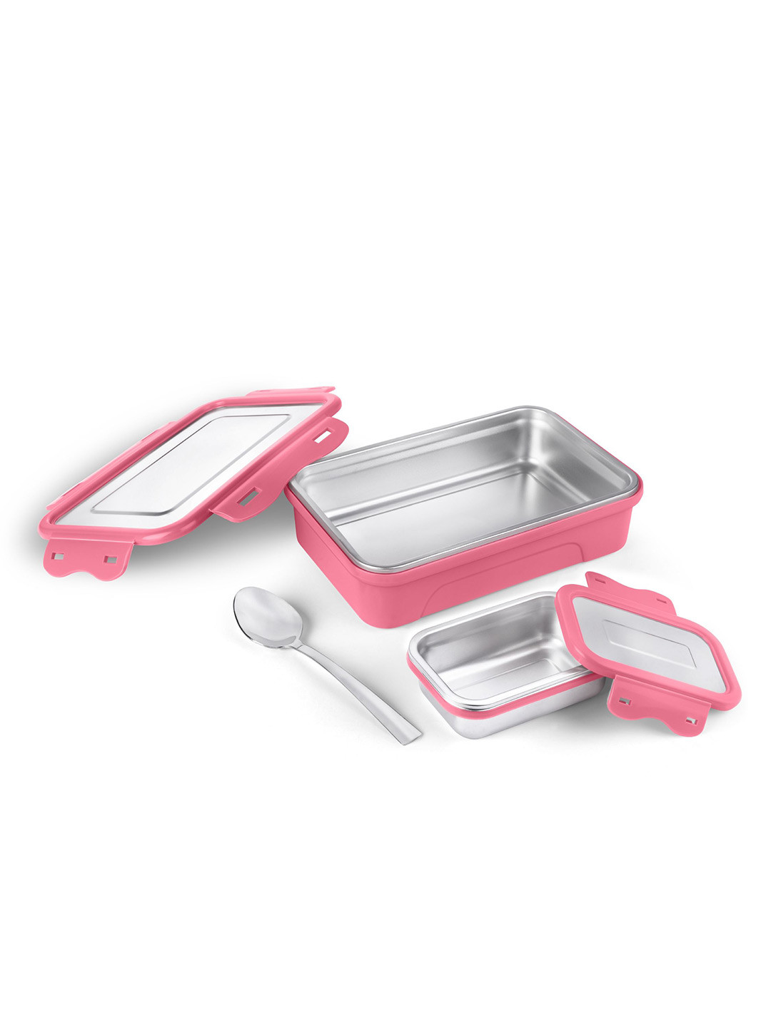 Classic Essentials Kidzo Insulated Airtight Leak-Proof 3PCs Lunch Box With Spoon and Fork