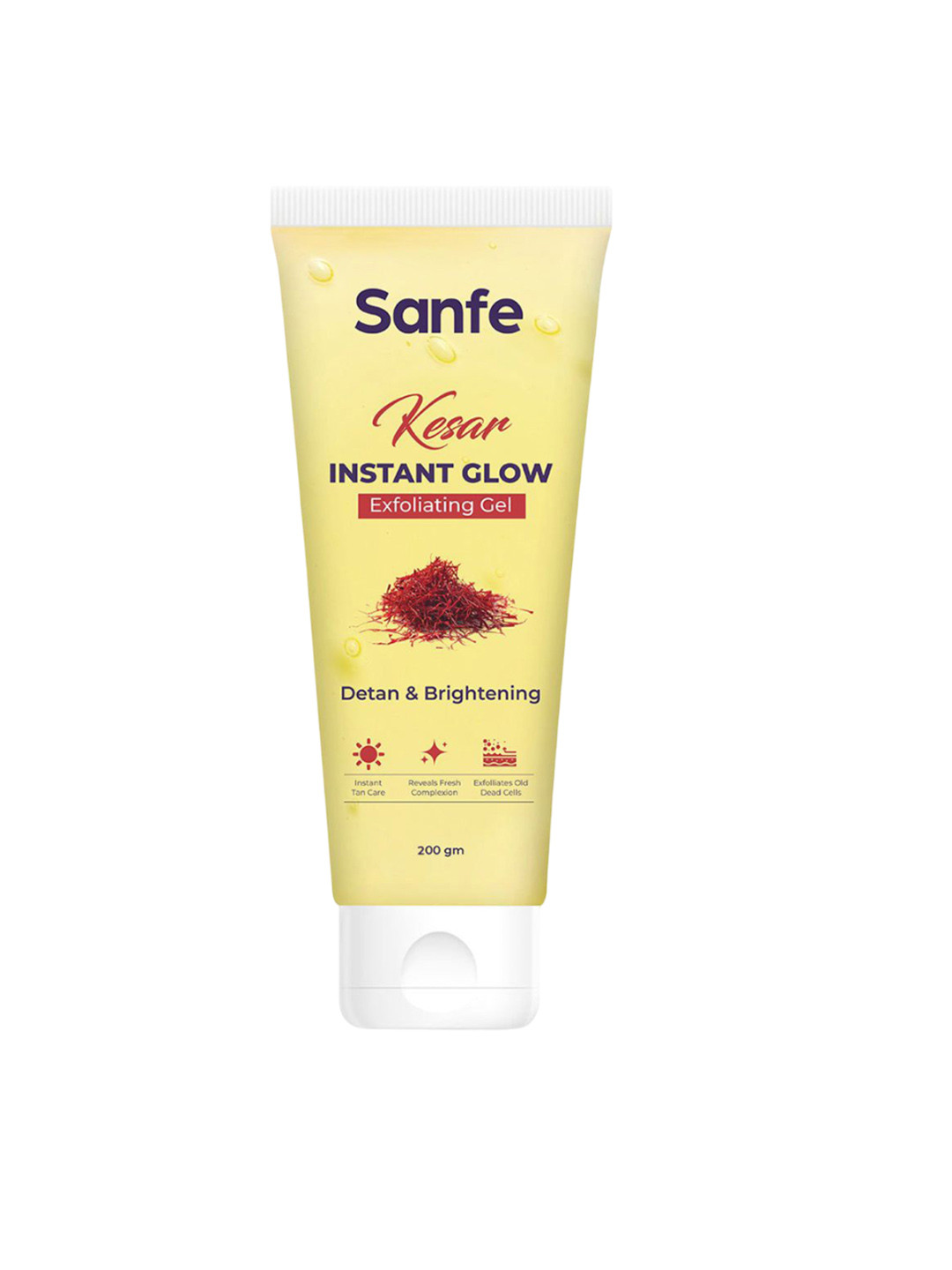 Sanfe Kesar Instant Glow Exfoliating Gel - 200 g