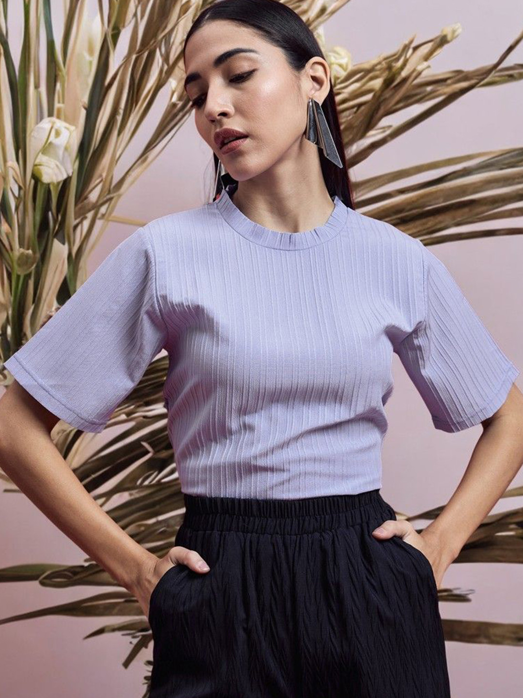 ANJIR Women Round Neck Top