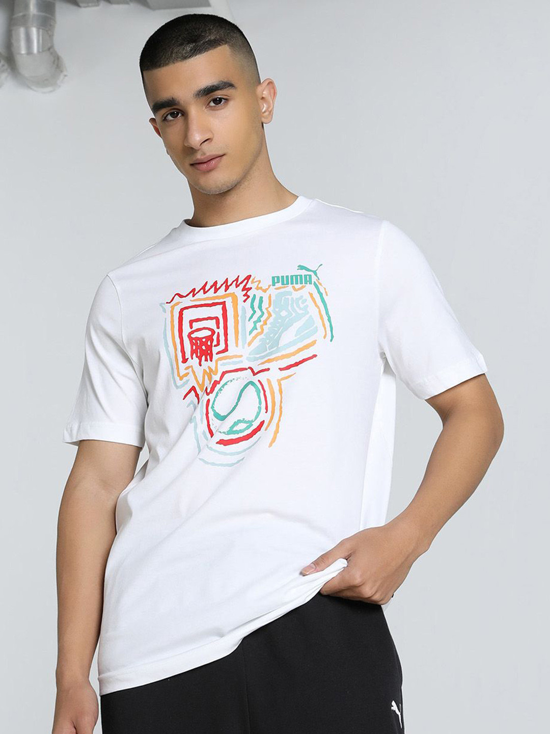 Puma Graphics Year Of Sports Pure Cotton Short Sleeve T-Shirt