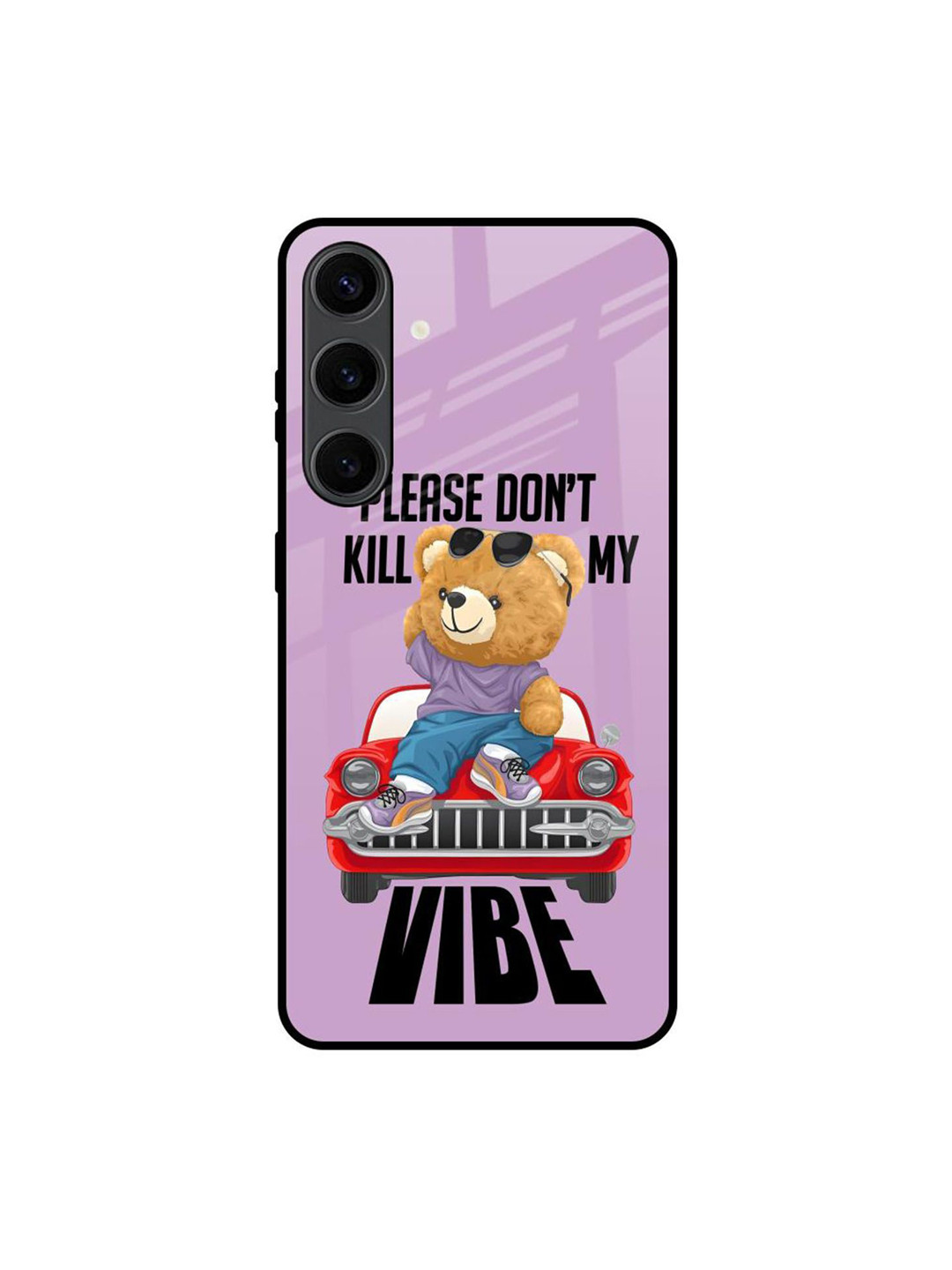 QRIOH Don't Kill My Vibe Printed Samsung Galaxy S24 Plus Back Case