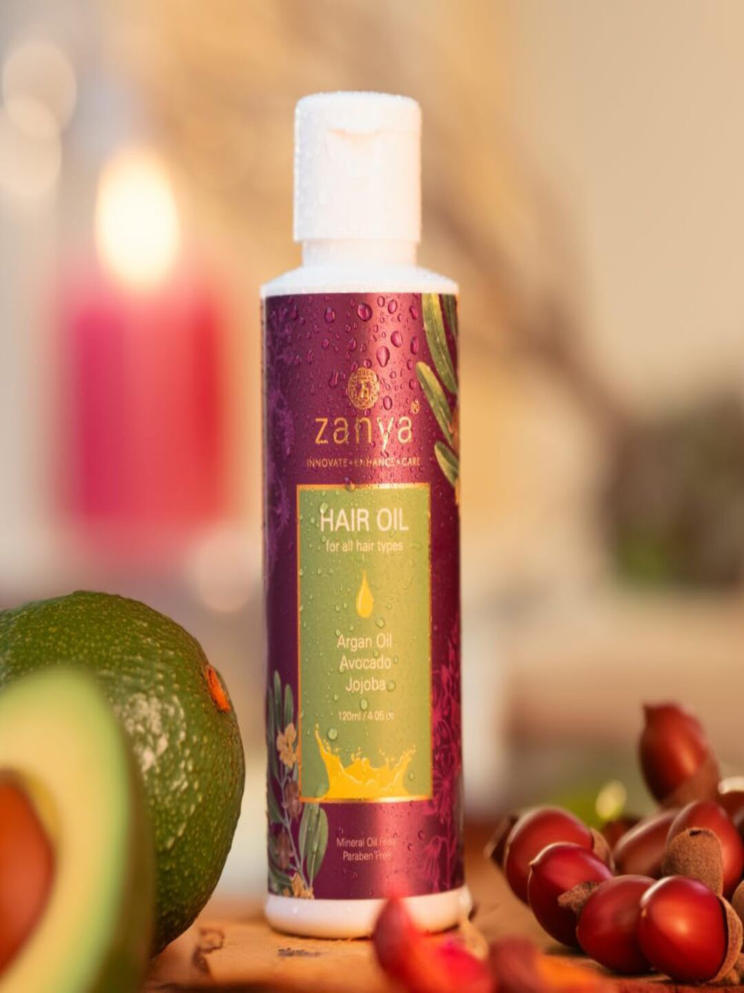 Zanya Non-Sticky Hair Growth With Avocado And Argan Hair Oil- 120 ml