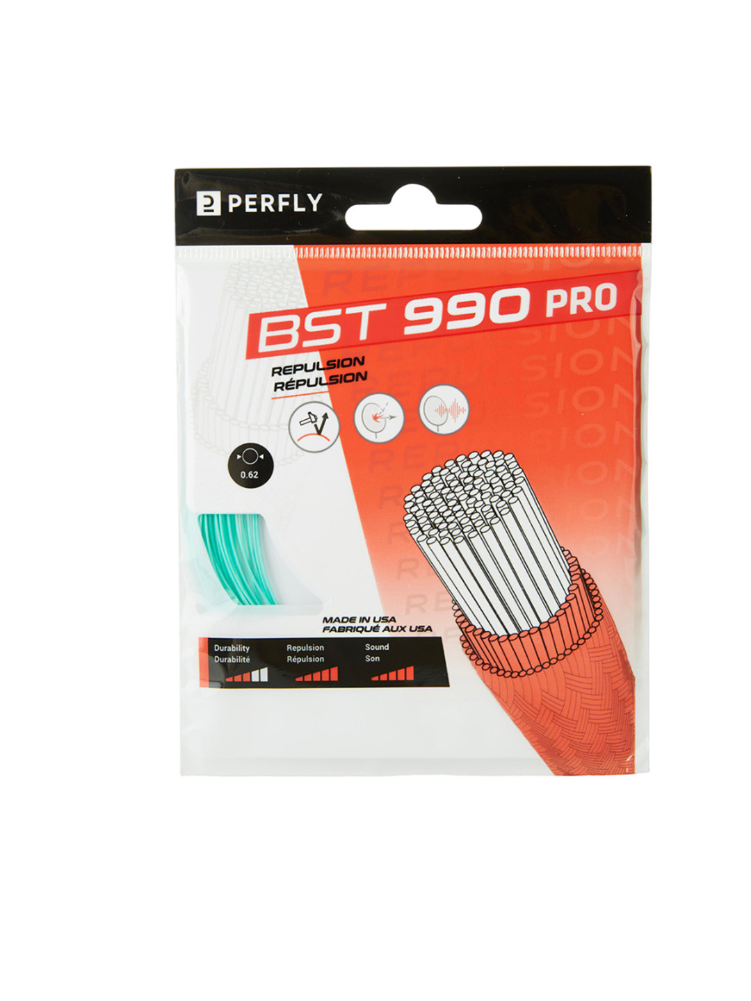 Decathlon Perfly Badminton String Bst 990 Pro Repulsion Mint