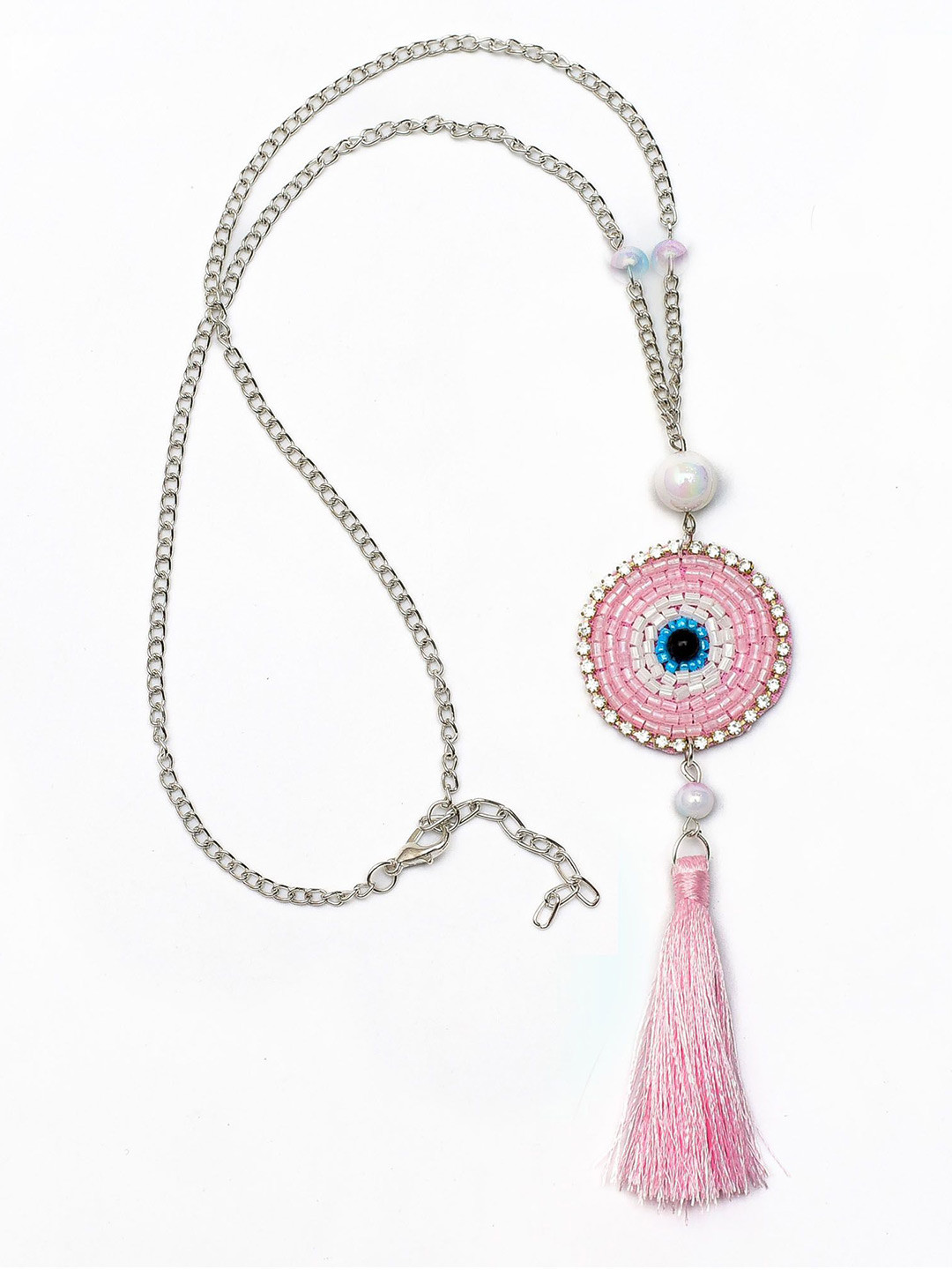 Daizy Girls Evil Eye Embellished With Beads and Tussel Chain
