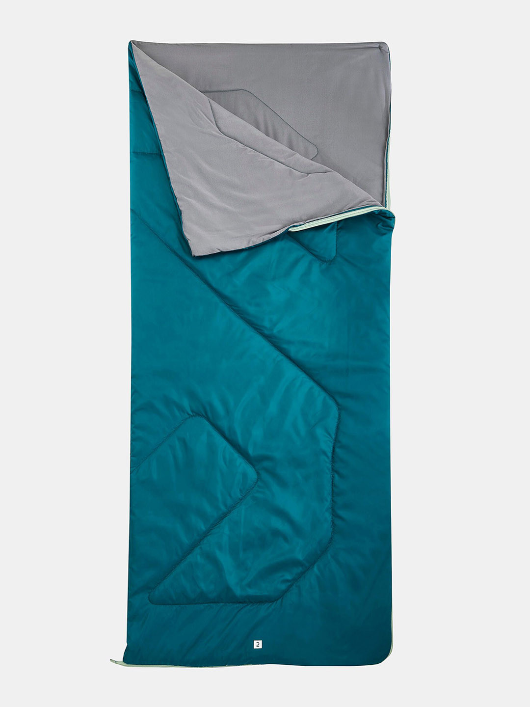 Decathlon QUECHUA Teal-Blue & Grey Camping Sleeping Bag