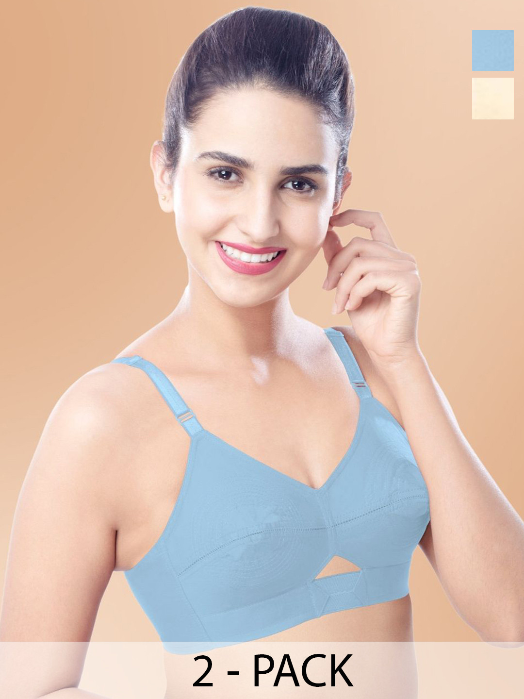 BRIDA LADIES INNERWEAR Pack Of 2 Cut & Sew Full Coverage Bra