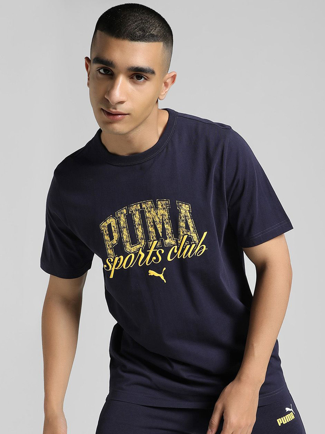 Puma Class Graphic Printed Pure Cotton Short Sleeve T-Shirt