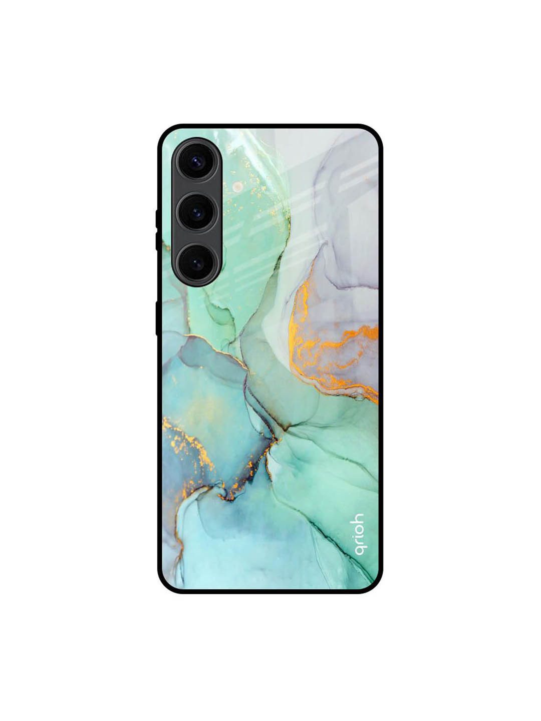 QRIOH Green Marble Printed Samsung Galaxy S24 Plus Back Case