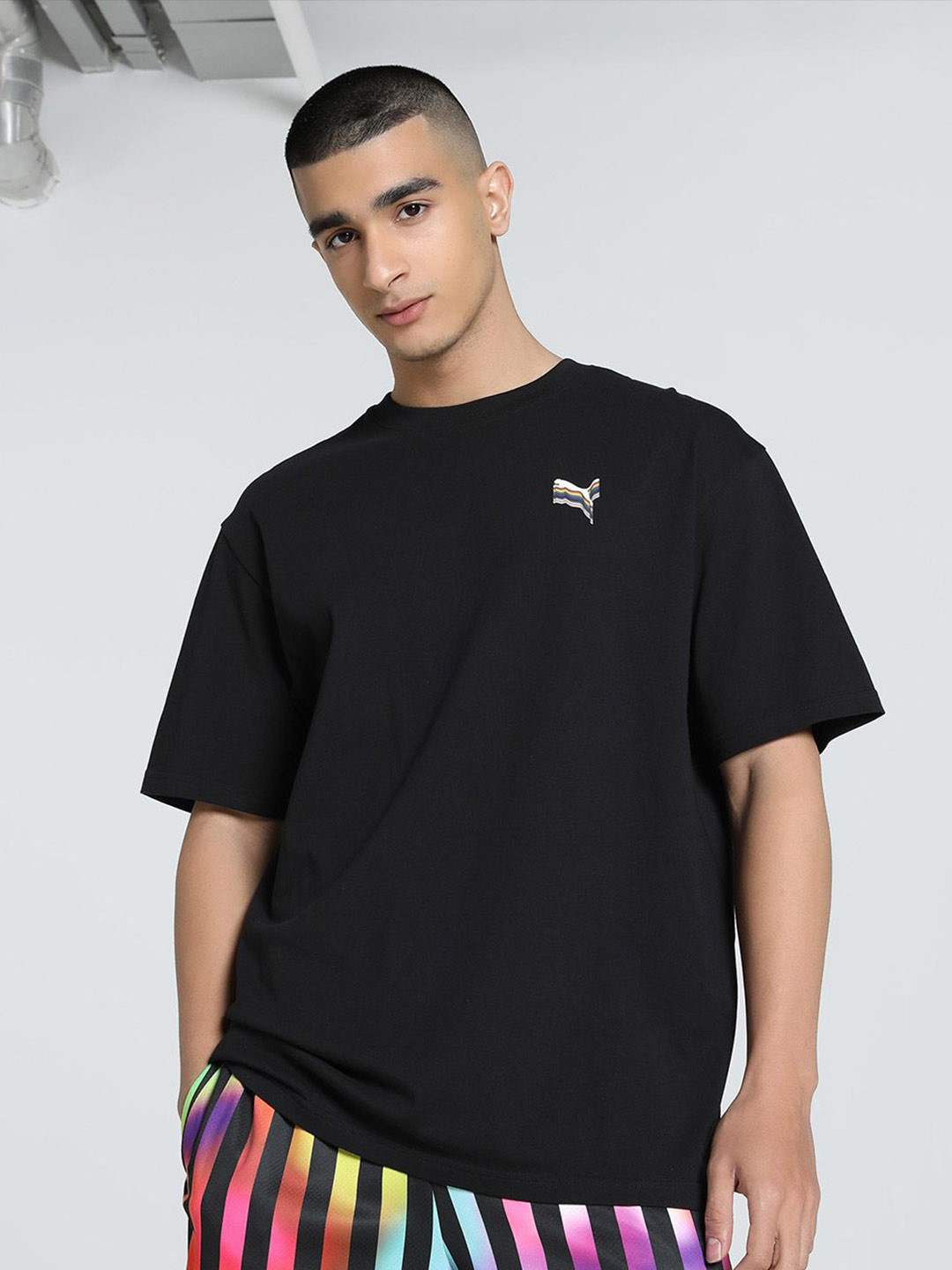 Puma Equal Love Confederation Graphic Printed Relaxed Fit Short Sleeve T-Shirt